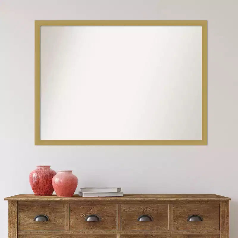 Miroir mural de salle de bain étroit sans biseaux
