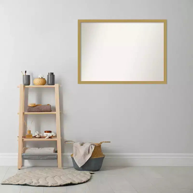 Miroir mural de salle de bain étroit sans biseaux