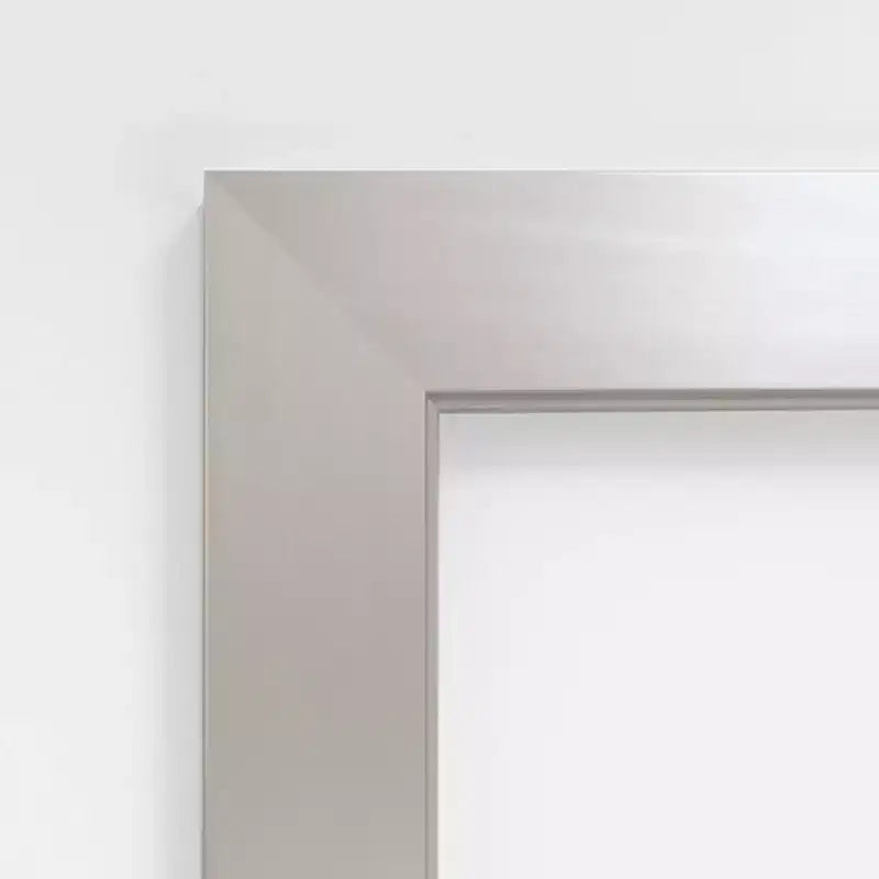 Miroir de salle de bain mural en bois, sans bords biseautés