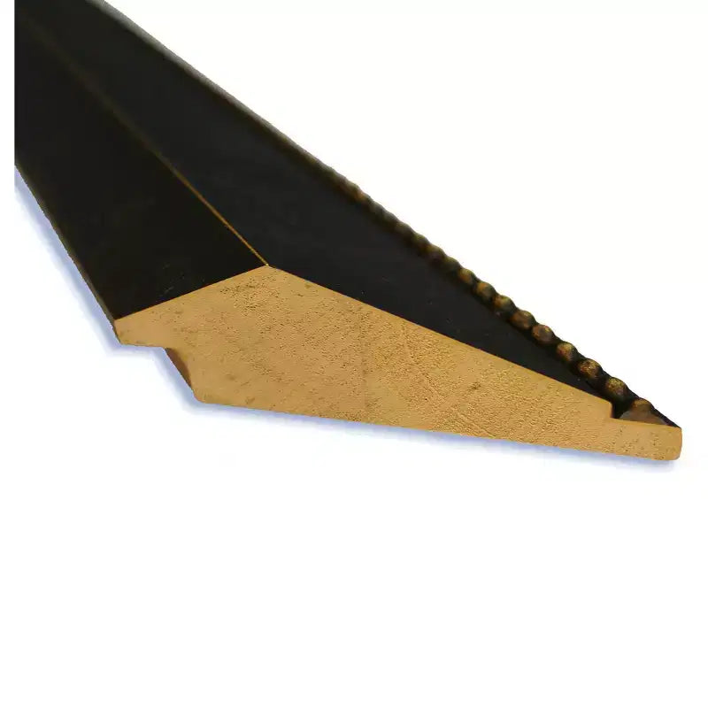 Miroir mural en bronze et bois