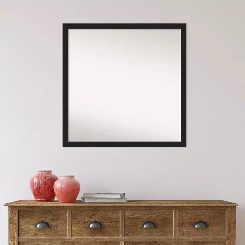 Miroir mural de salle de bain étroit sans biseaux