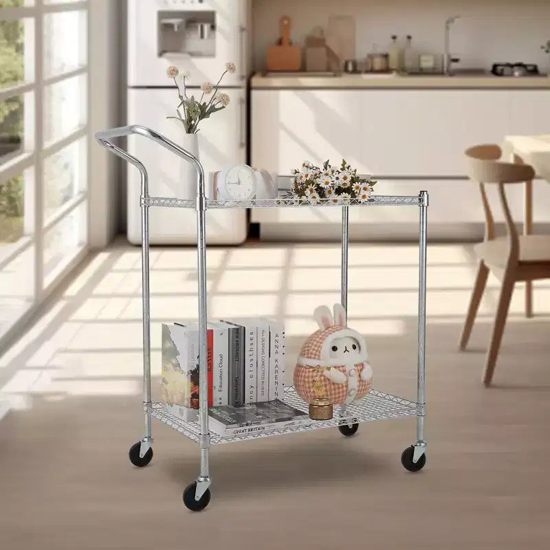 Chariot de cuisine commercial avec roues et fonctions multiples