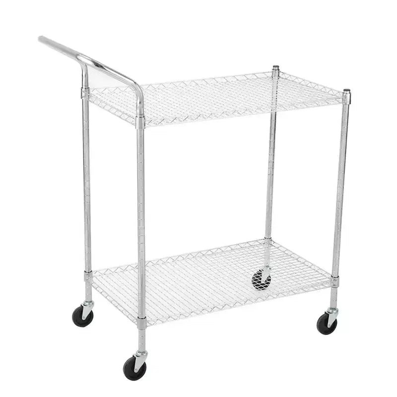 Utility Rolling Cart with Wheels 1000LBS Capacity Commercial Grade Kitchen Cart for Restaurant Garage Warehouse Kitchen