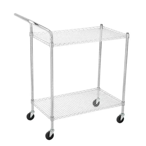Utility Rolling Cart with Wheels 1000LBS Capacity Commercial Grade Kitchen Cart for Restaurant Garage Warehouse Kitchen