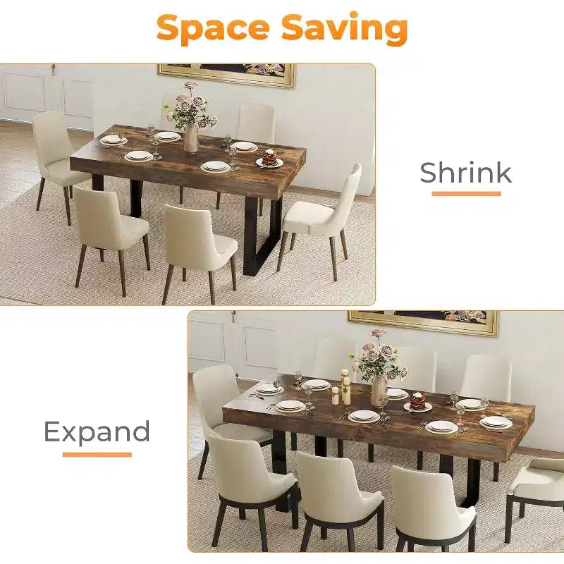 Table de ferme extensible