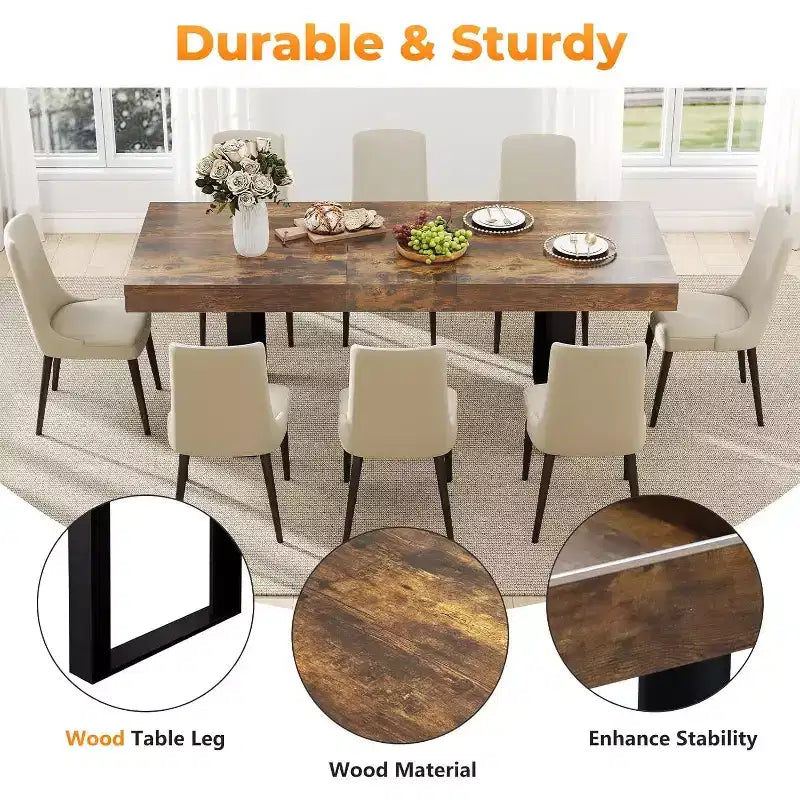 Table de ferme extensible