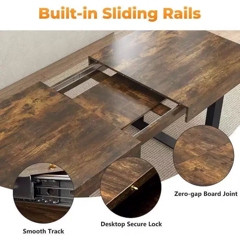 Table de ferme extensible