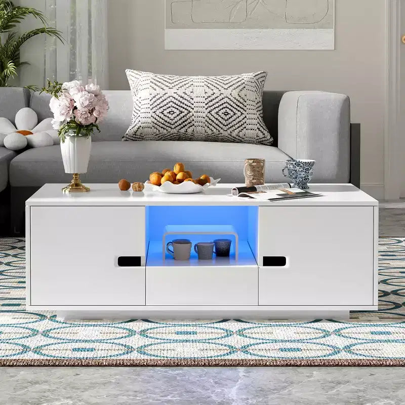 Table basse rectangulaire moderne et élégante