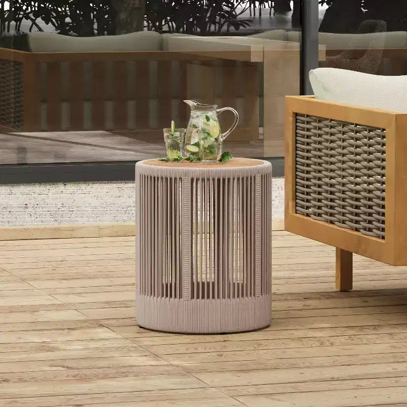 Table d'appoint moderne de style campagnard