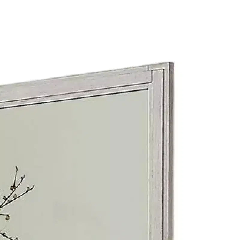 Miroir de coiffeuse en bois massif blanc