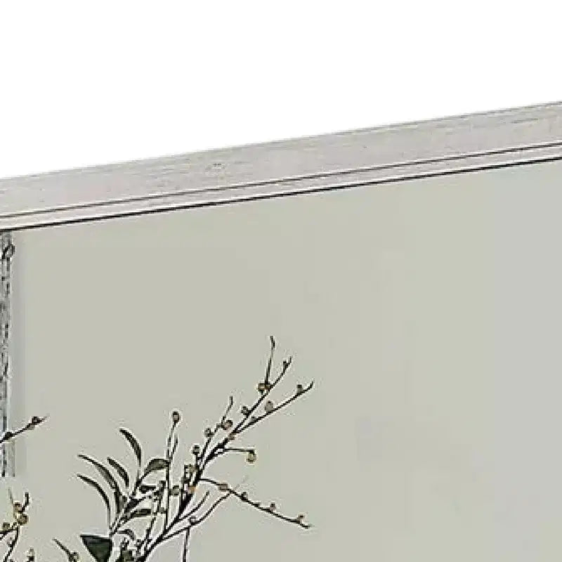 Miroir de coiffeuse en bois massif blanc
