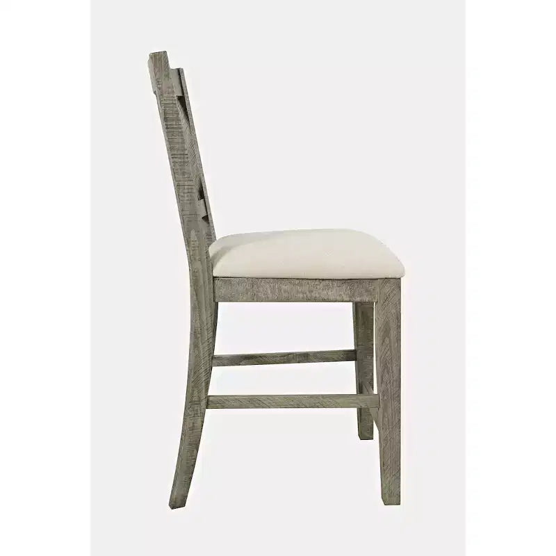 Tabourets de bar rembourrés en bois massif, style ferme rustique