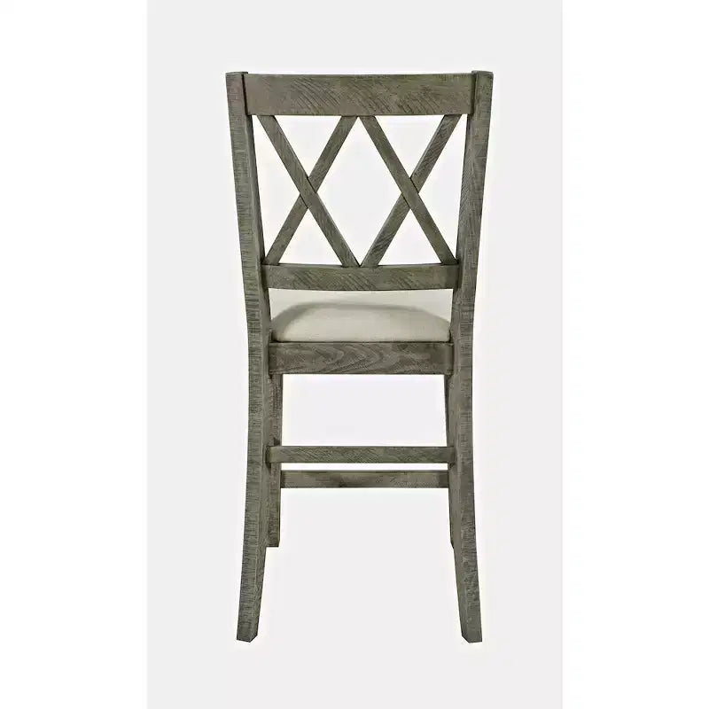Tabourets de bar rembourrés en bois massif, style ferme rustique