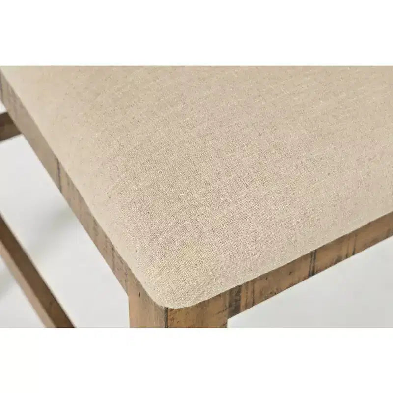 Tabourets de bar rembourrés en bois massif, style ferme rustique