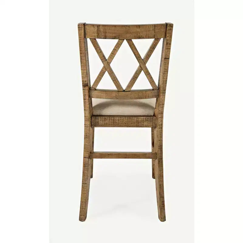 Tabourets de bar rembourrés en bois massif, style ferme rustique