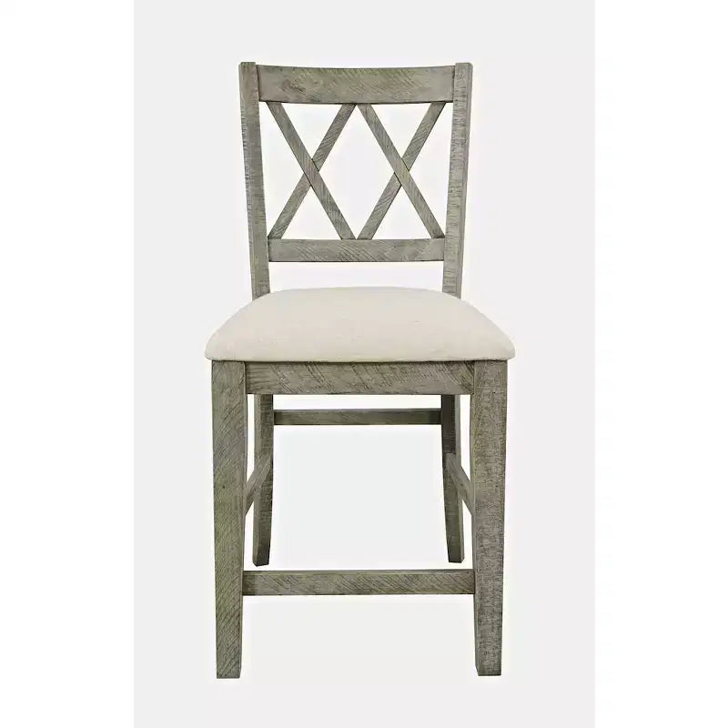 Tabourets de bar rembourrés en bois massif, style ferme rustique
