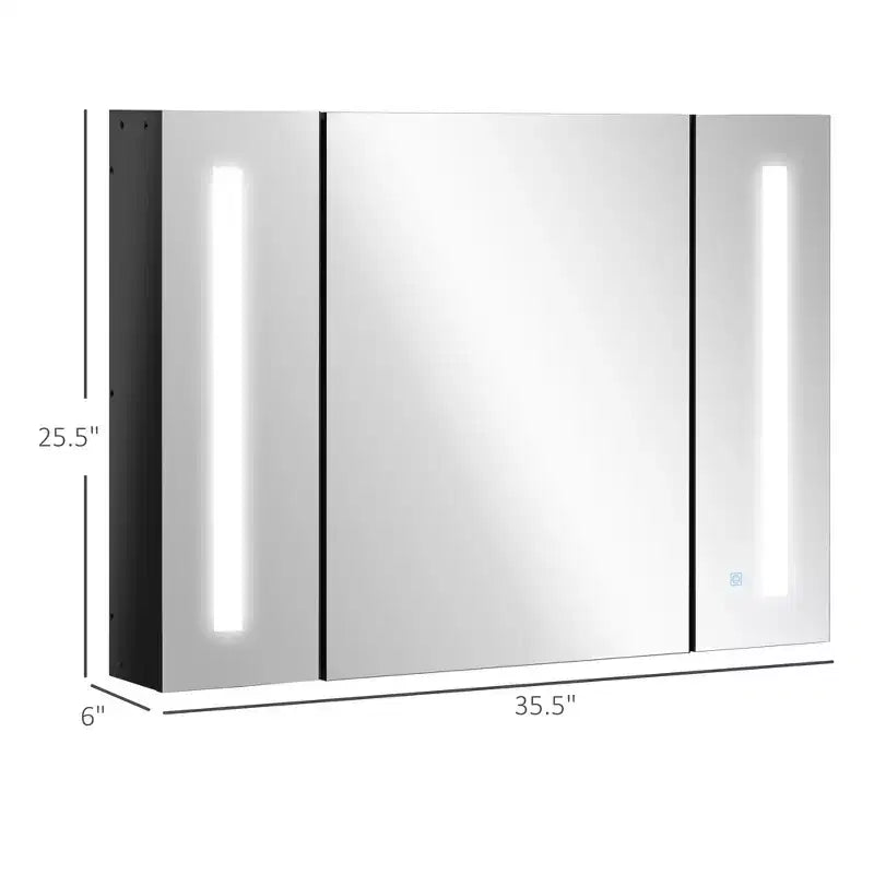 Armoire de toilette à miroir avec éclairage LED