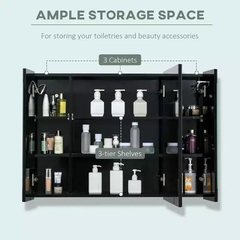 Armoire de toilette à miroir avec éclairage LED