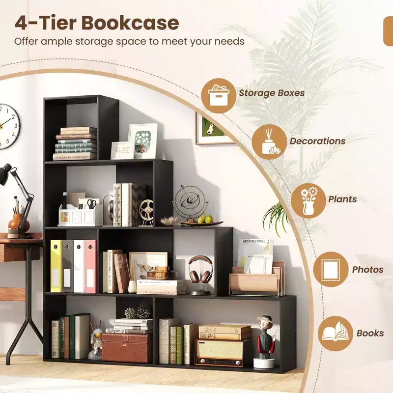 Bibliothèque à quatre niveaux