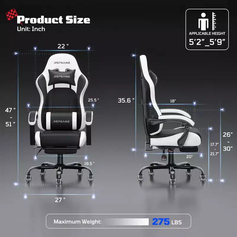 Chaise de jeu ergonomique basique