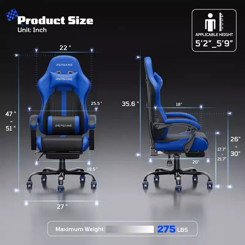 Chaise de jeu ergonomique basique