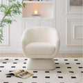 GDFStudio Vesper 28.75 Modern Wooden Upholstered Leisure Accent Chair with Enlarged Square Base