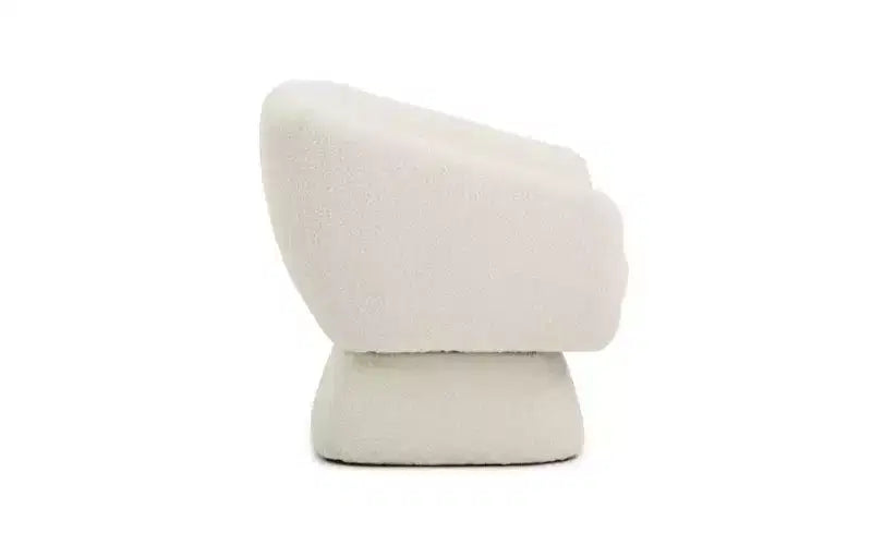 Fauteuil de salon moderne en bois rembourré