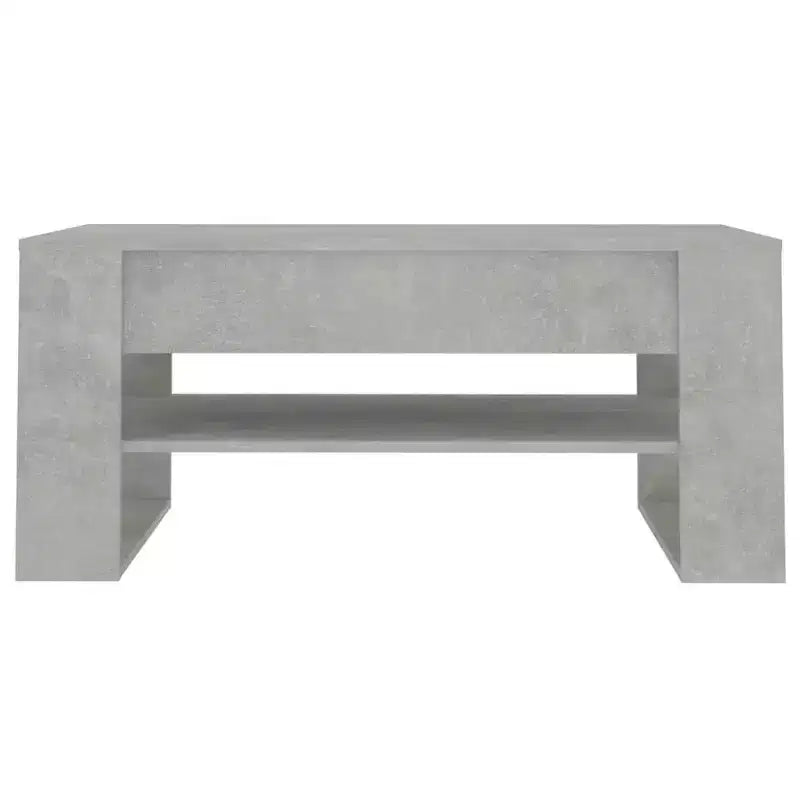 Table basse en bois composite noir de taille moyenne