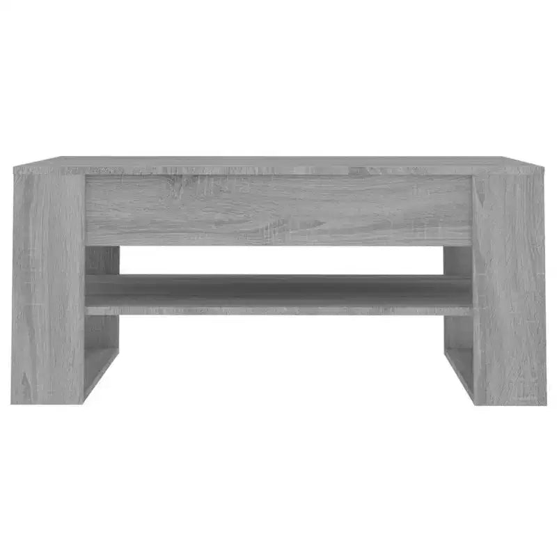 Table basse en bois composite noir de taille moyenne
