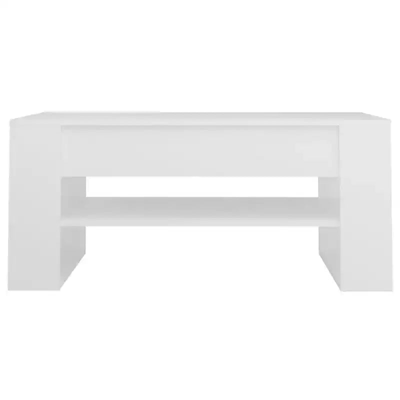 Table basse en bois composite noir de taille moyenne