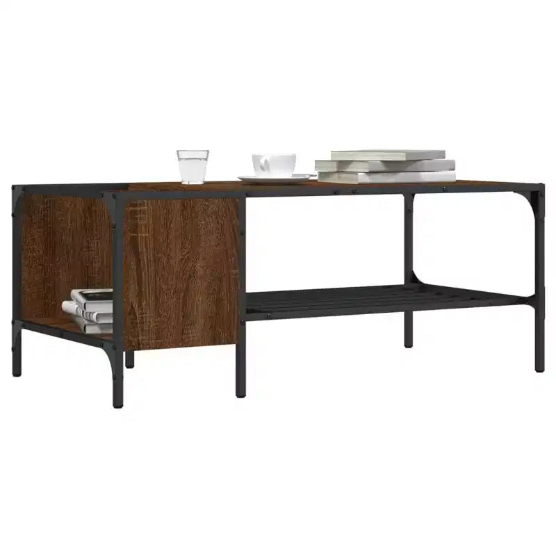 Table basse/bout de canapé/meuble/bois manufacturé avec étagères