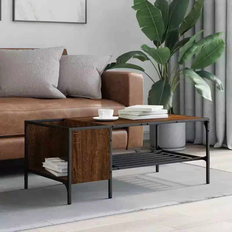 Table basse/bout de canapé/meuble/bois manufacturé avec étagères