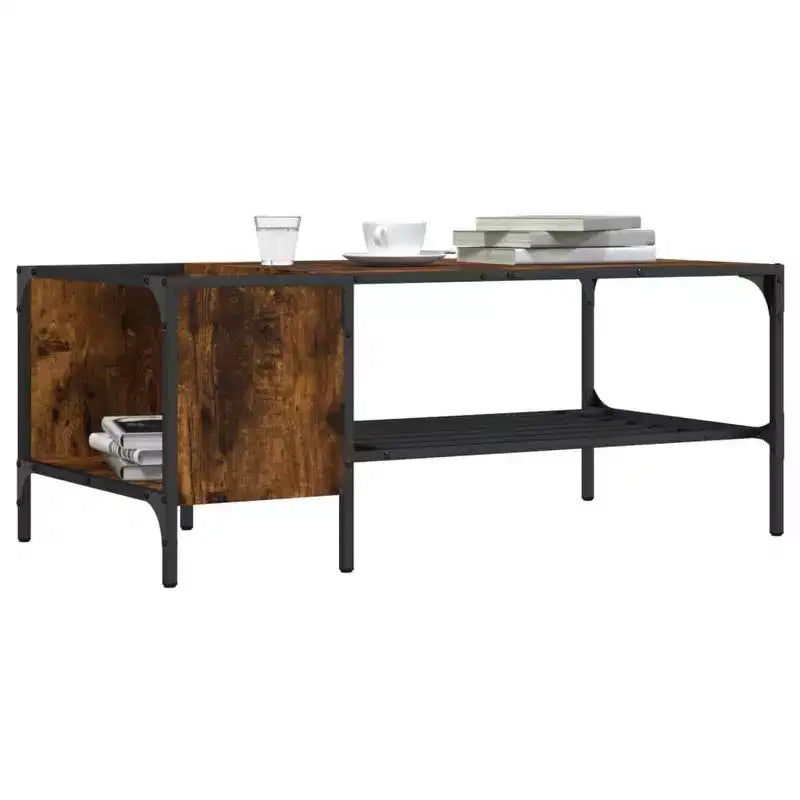 Table basse/bout de canapé/meuble/bois manufacturé avec étagères