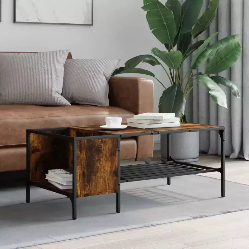 Table basse/bout de canapé/meuble/bois manufacturé avec étagères