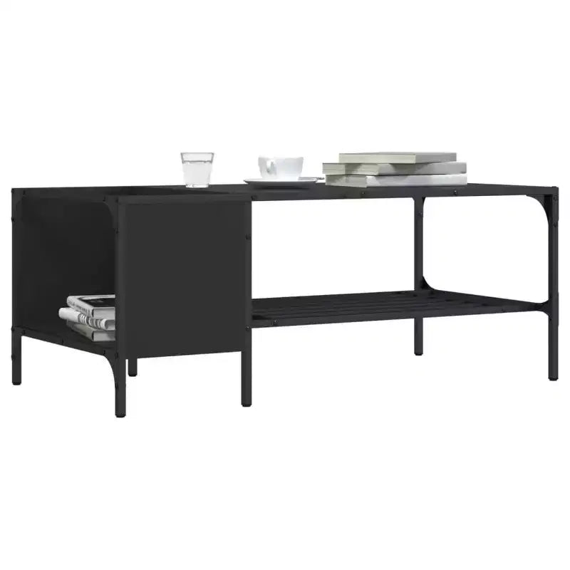 Table basse/bout de canapé/meuble/bois manufacturé avec étagères