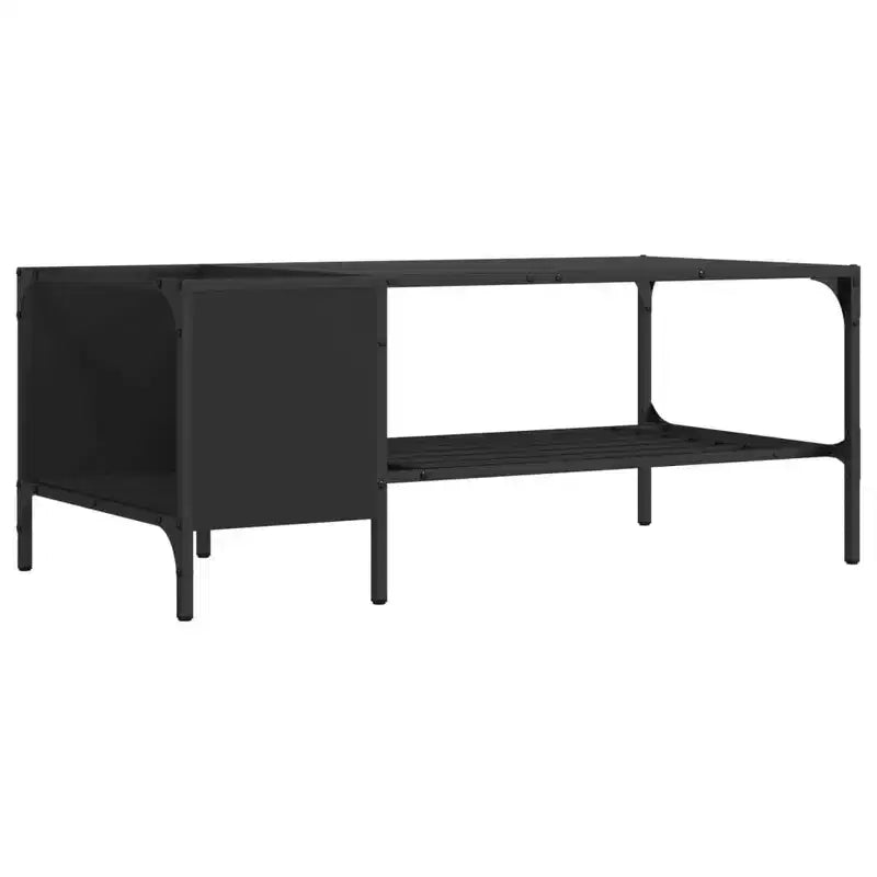 vidaXL Coffee Table with Rack Accent Side End Desk Furniture Engineered Wood