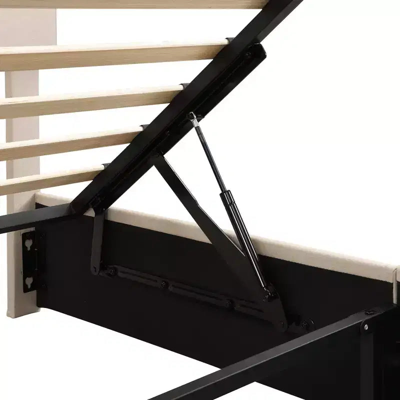 Lit plateforme rembourré Queen size