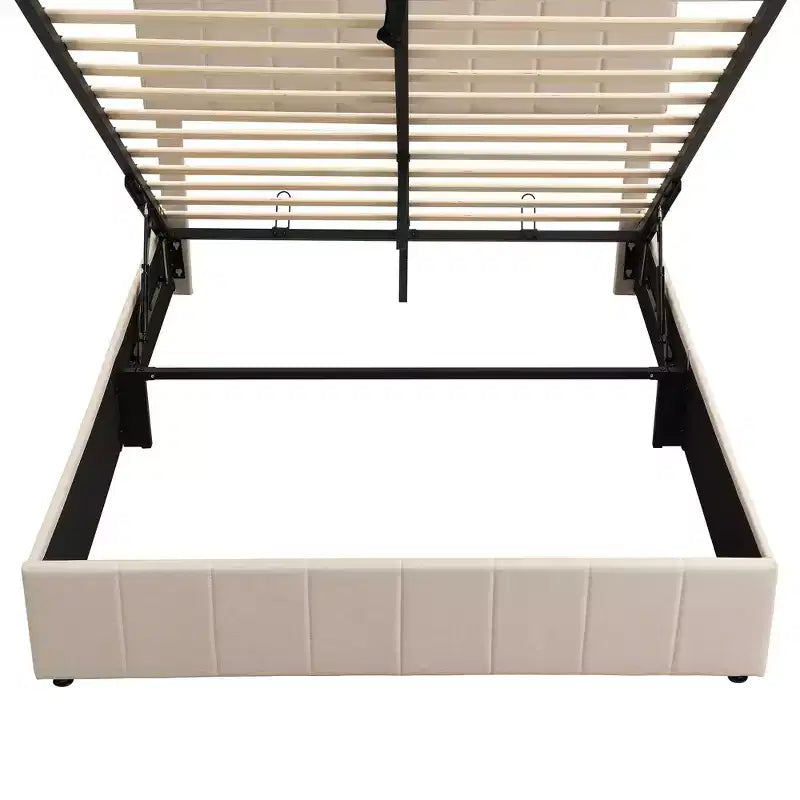 Lit plateforme rembourré Queen size