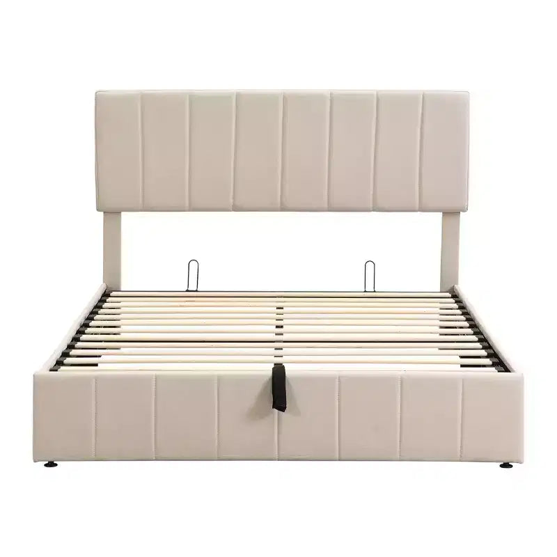Lit plateforme rembourré Queen size