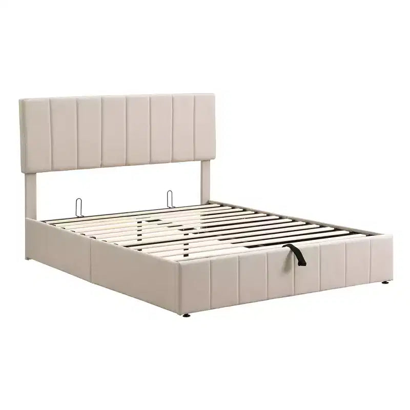 Lit plateforme rembourré Queen size