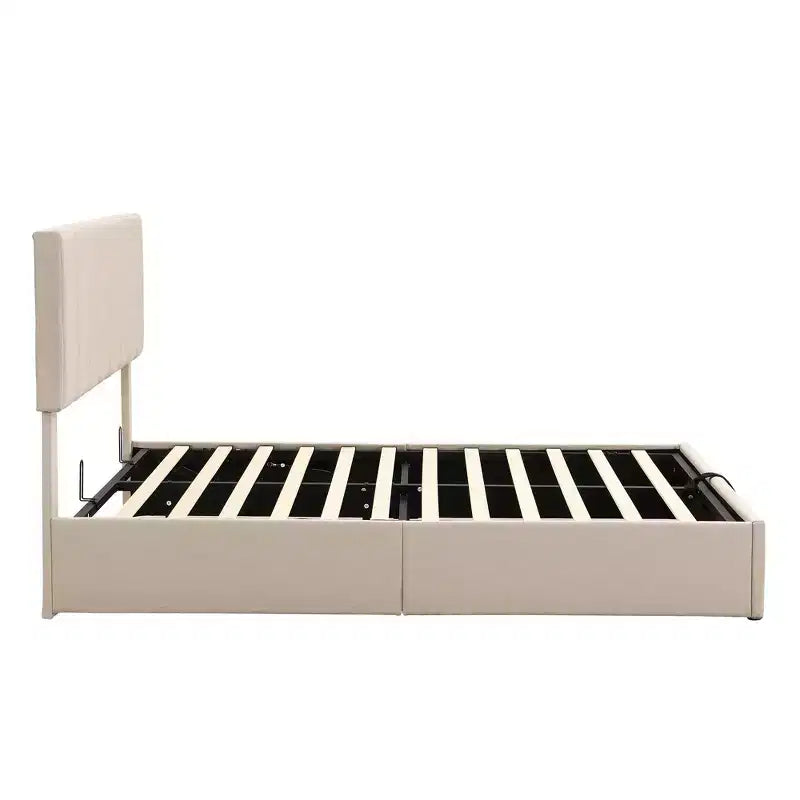 Lit plateforme rembourré Queen size