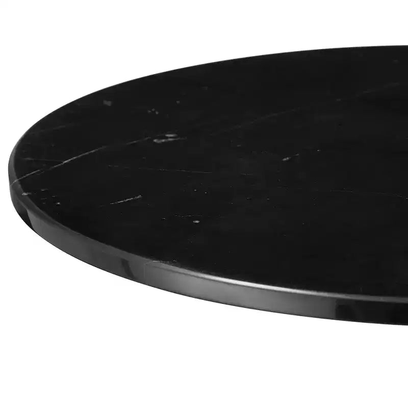 Table d'appoint avec plateau en marbre noir