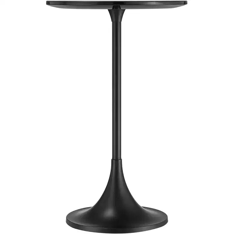 Table d'appoint avec plateau en marbre noir