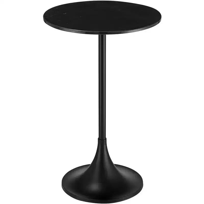 Table d'appoint avec plateau en marbre noir