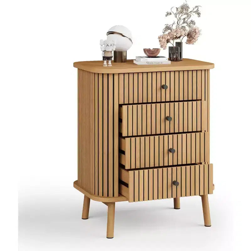 Commode à quatre tiroirs, table de chevet de chambre à coucher