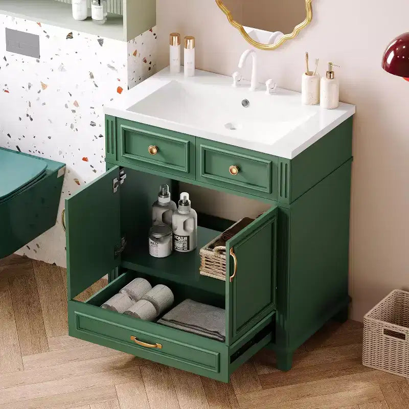 Meuble-lavabo blanc