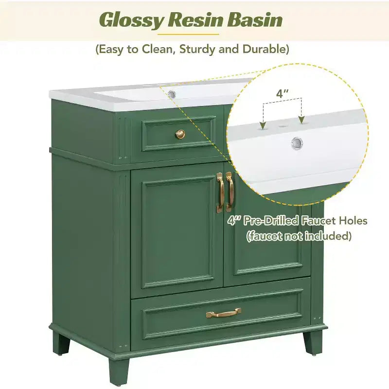 Meuble-lavabo blanc