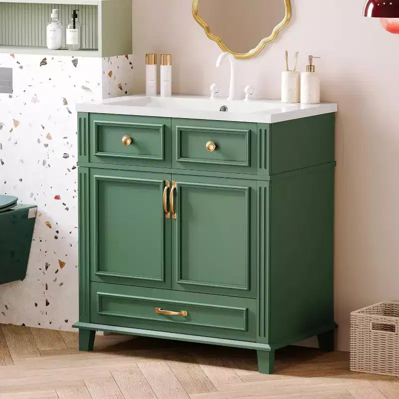 Meuble-lavabo blanc