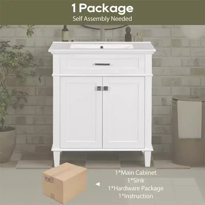 Meuble lavabo avec évier, meuble de rangement de salle de bain moderne