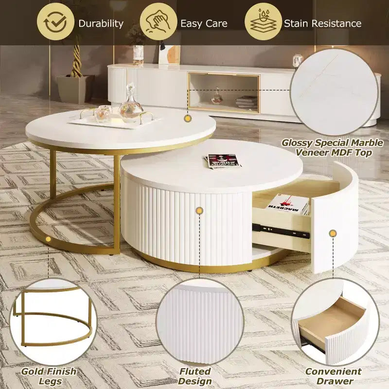 Table basse gigogne moderne